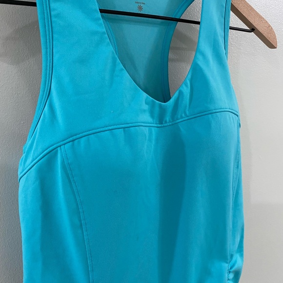 Athleta Ruched Tankini Bathing Suit Top Size 36B - Picture 4 of 7